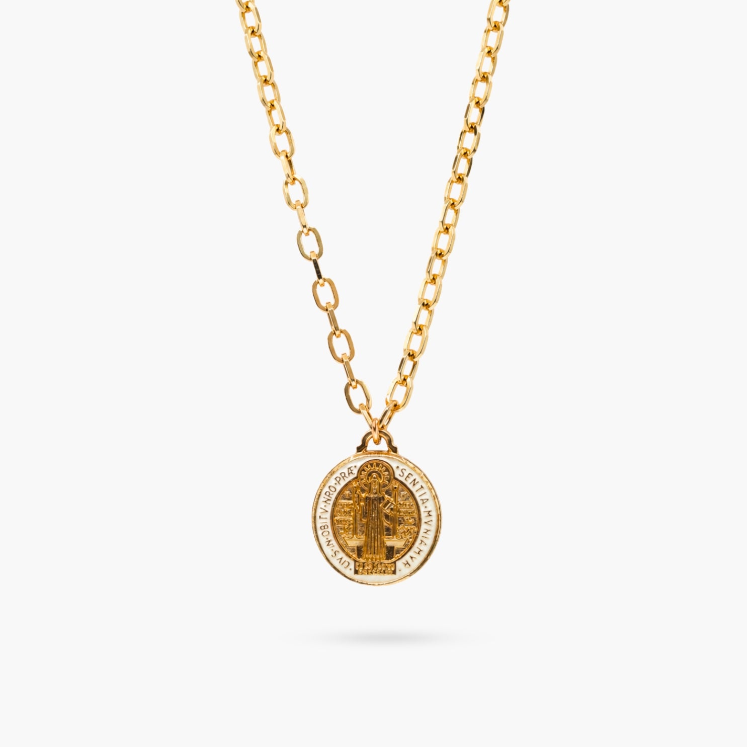 Ibiza Necklace with St. Benedict Pendant