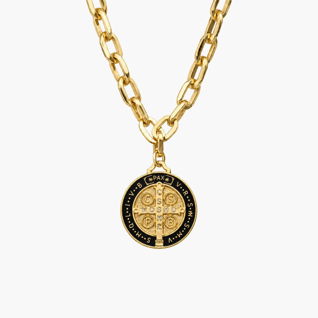 Ibiza Necklace with St. Benedict Pendant