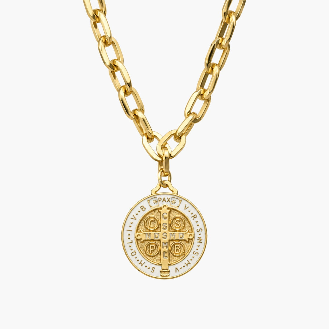Ibiza Necklace with St. Benedict Pendant
