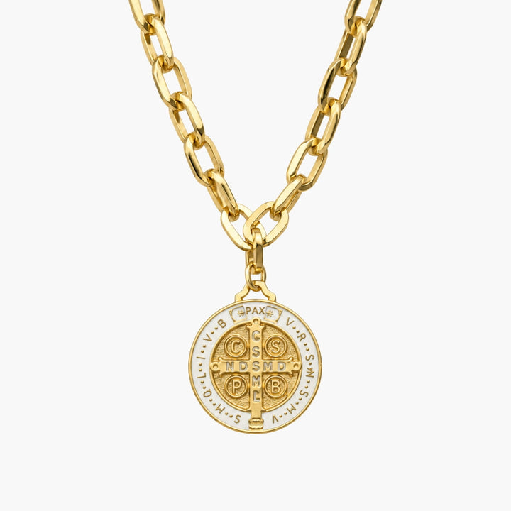 Ibiza Necklace with St. Benedict Pendant