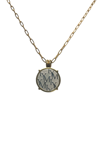 The LYM Silver and Gold Coin Necklace
