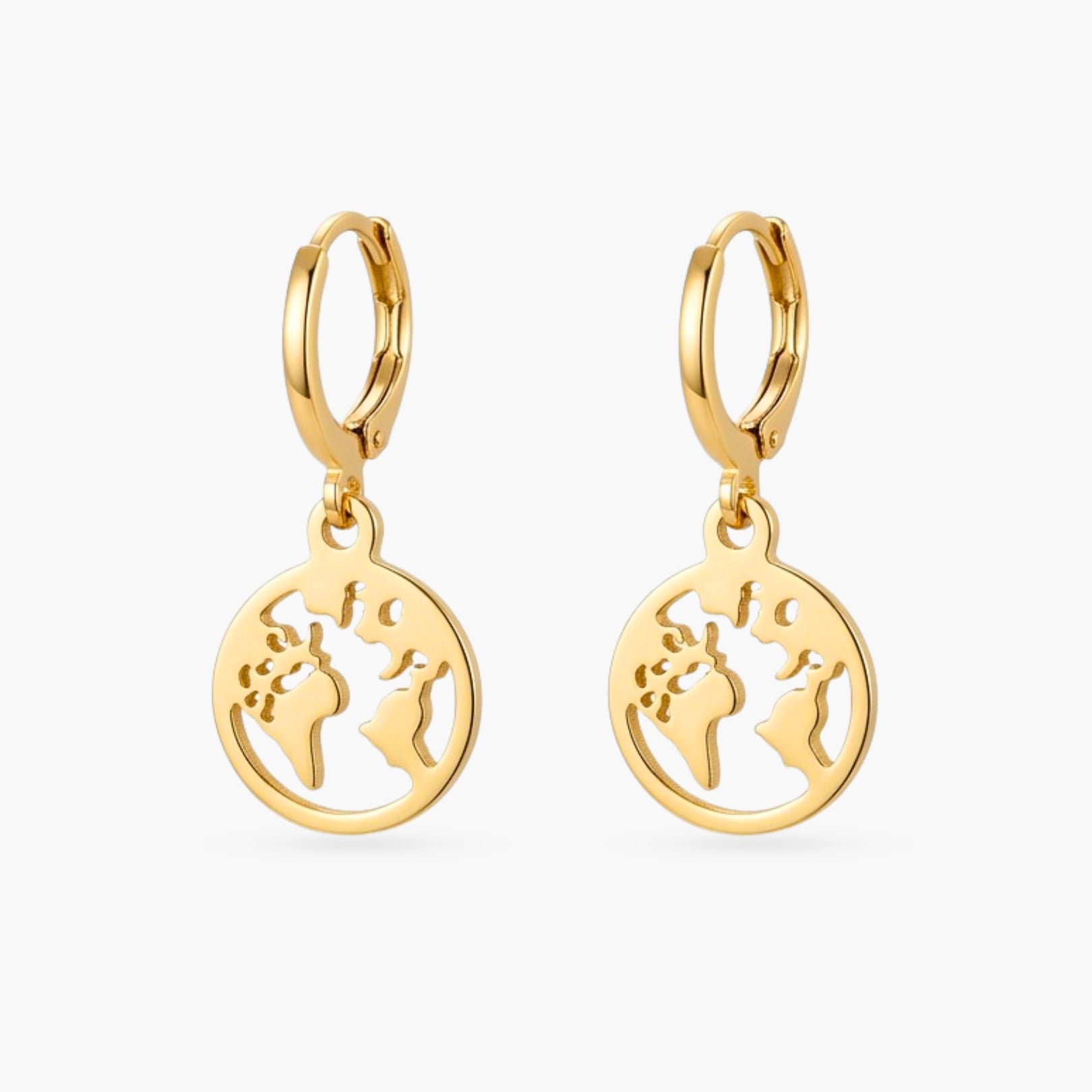 The Gold World Earrings