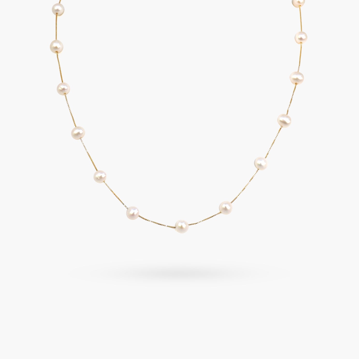 Whitney Pearl Necklace in 10K Gold & Pearl