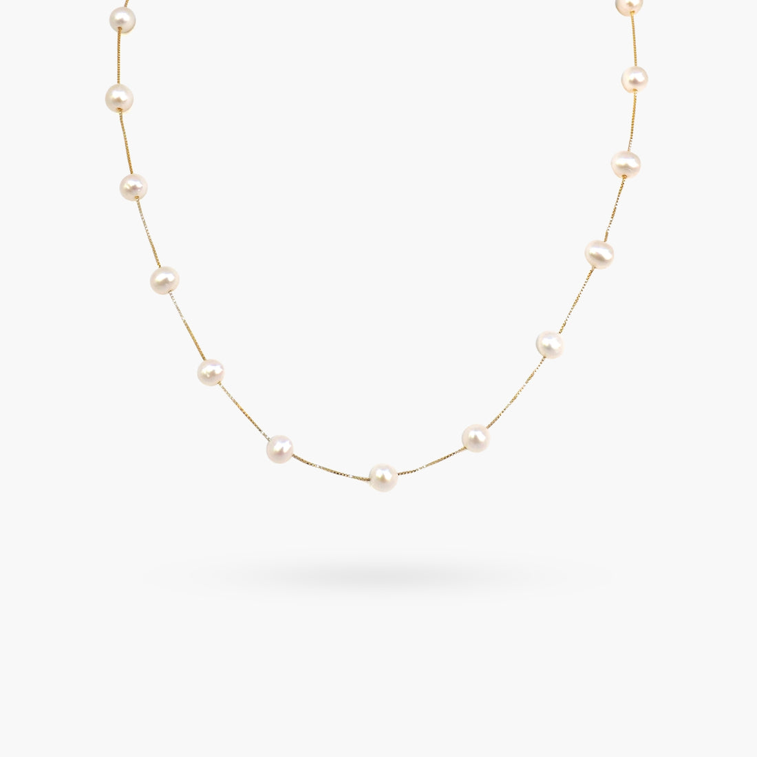 Whitney Pearl Necklace in 10K Gold & Pearl