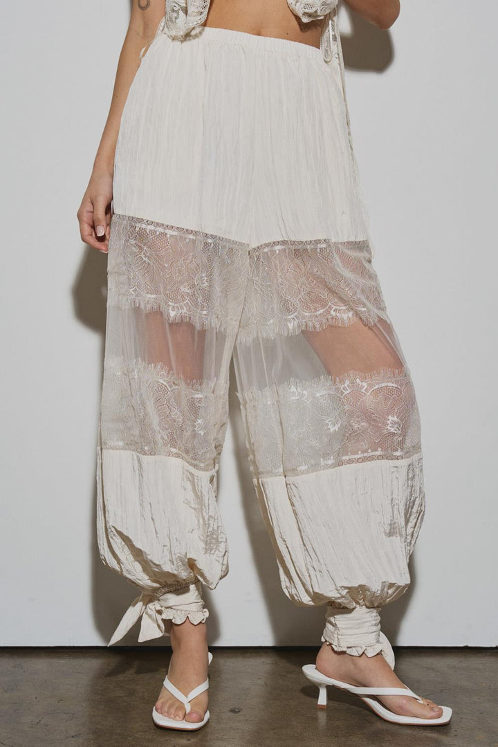 Ladies Woven Ballon Pants