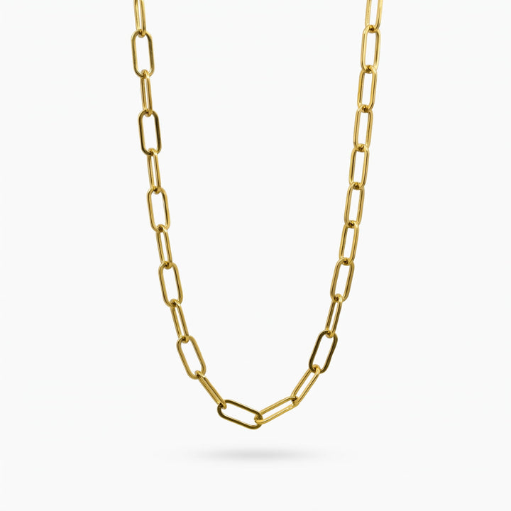 Large Gold Paperclip Chain
