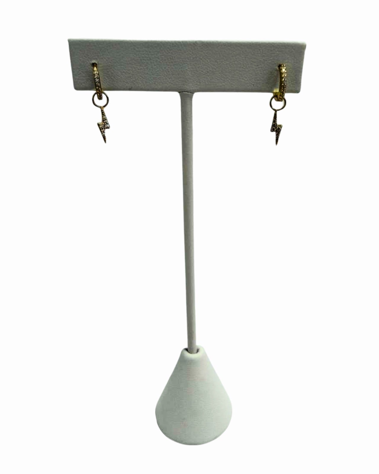 The Mini Studded Gold Hoops