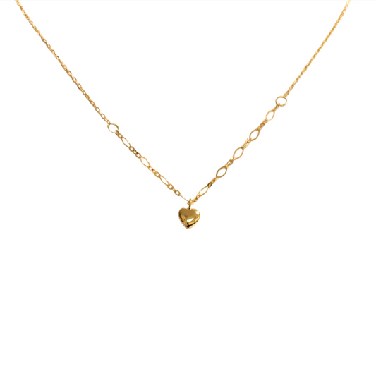 The Small Heart on a Lola Link Gold Chain