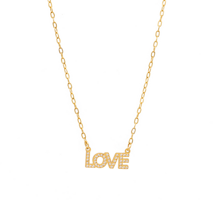 The Love Horizontal Necklace Bling