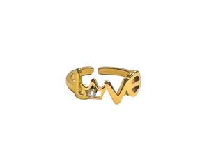 The Love Bling Gold Ring