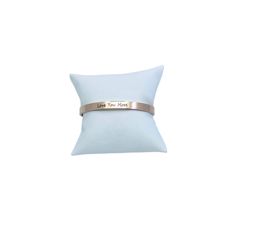 Love You More Script Cuff