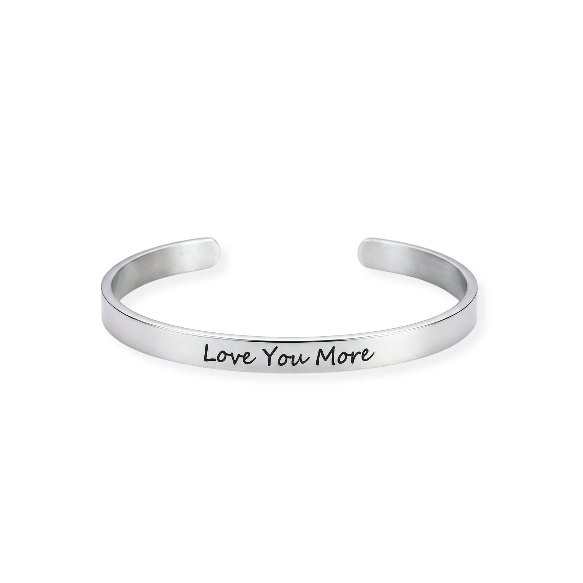 Love You More Script Cuff