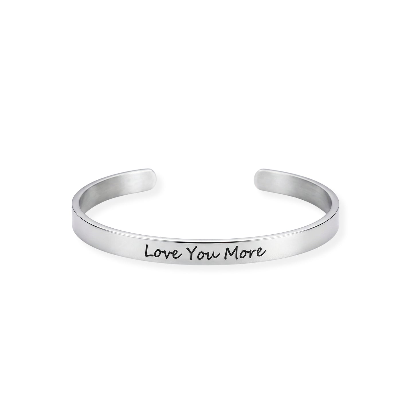 Love You More Script Cuff