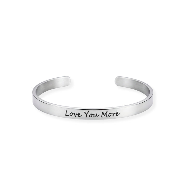 Love You More Script Cuff