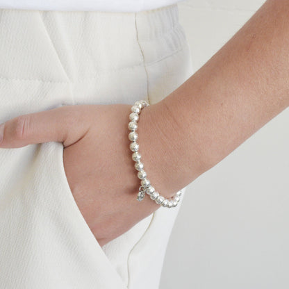 Eternity Bracelet in Hammered