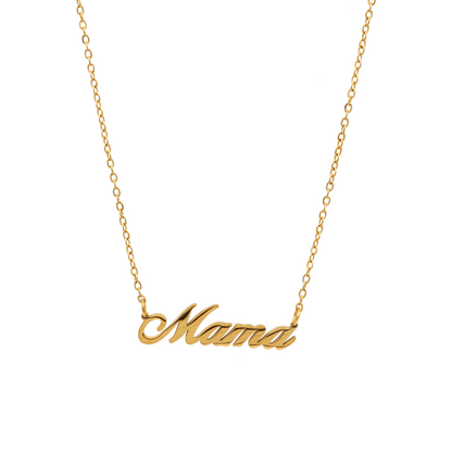 Mama in Cursive Necklace