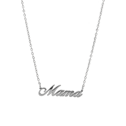 Mama in Cursive Necklace