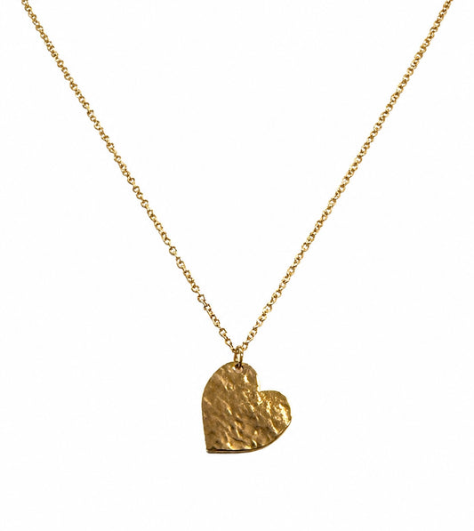 The Hammered Heart Necklace