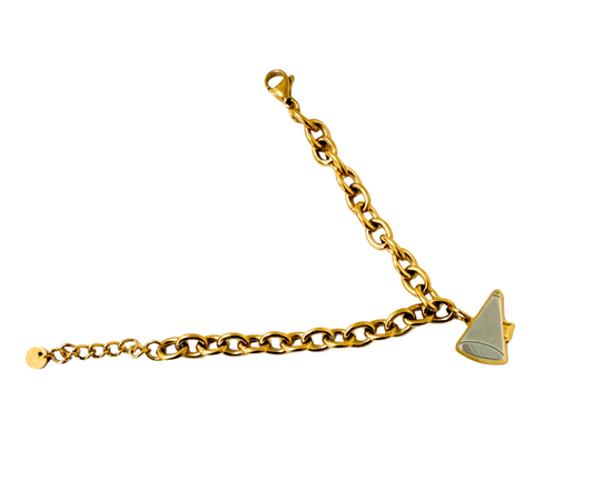 The Megaphone Silver & Gold Charm Bracelet