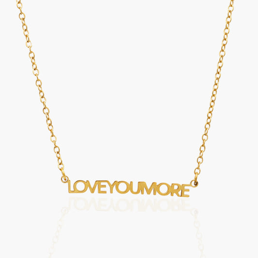 Mini Love You More Bar Necklace