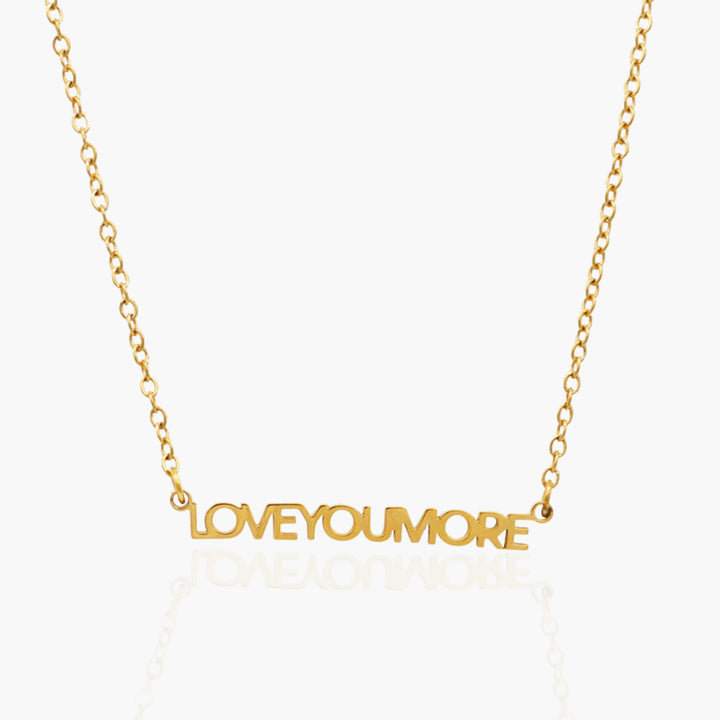 Mini Love You More Bar Necklace