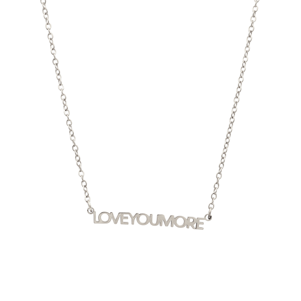 Mini Love You More Bar Necklace