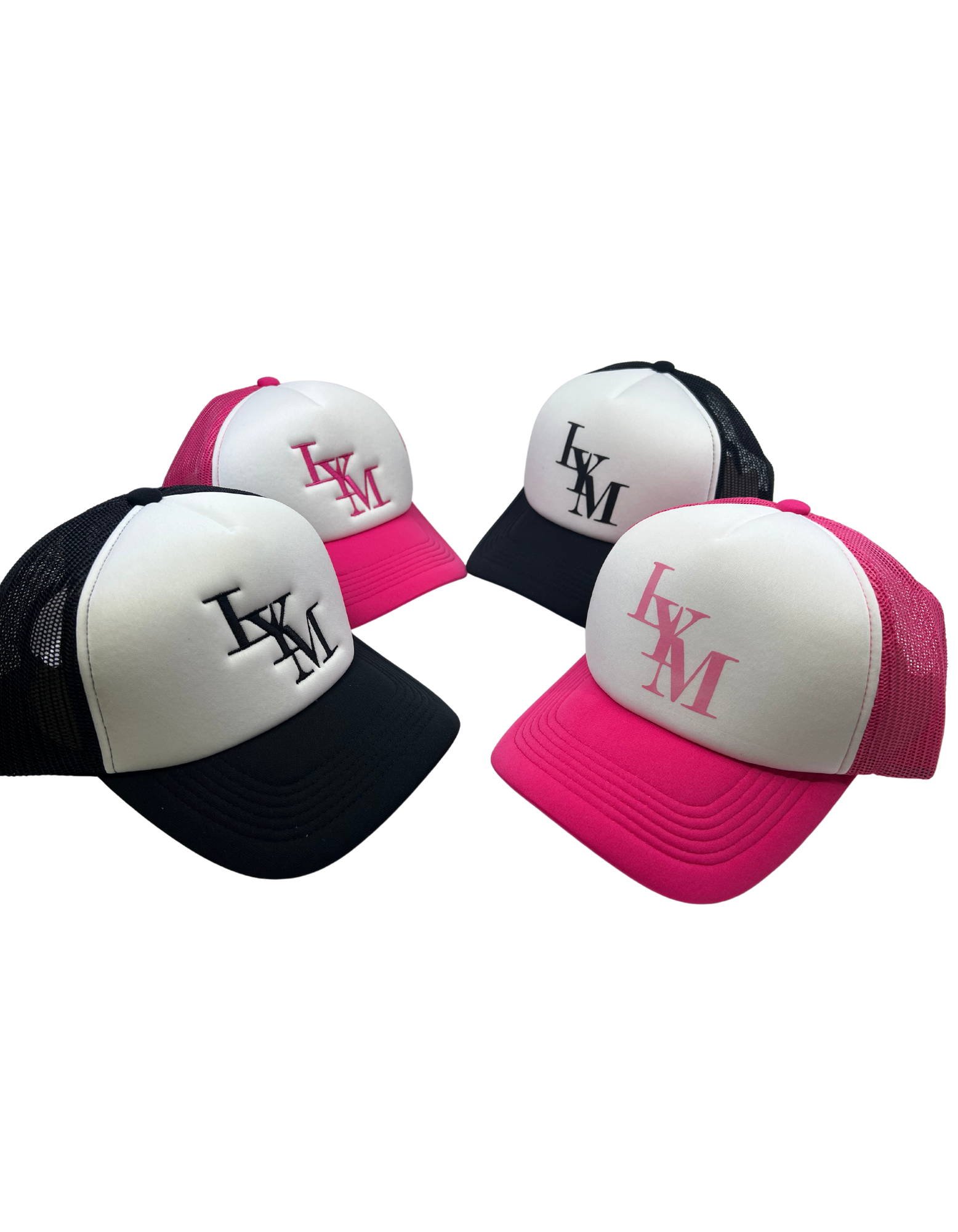 DALIX Los Angeles Baseball Cap Mens Womens Hats LA in Hot Pink