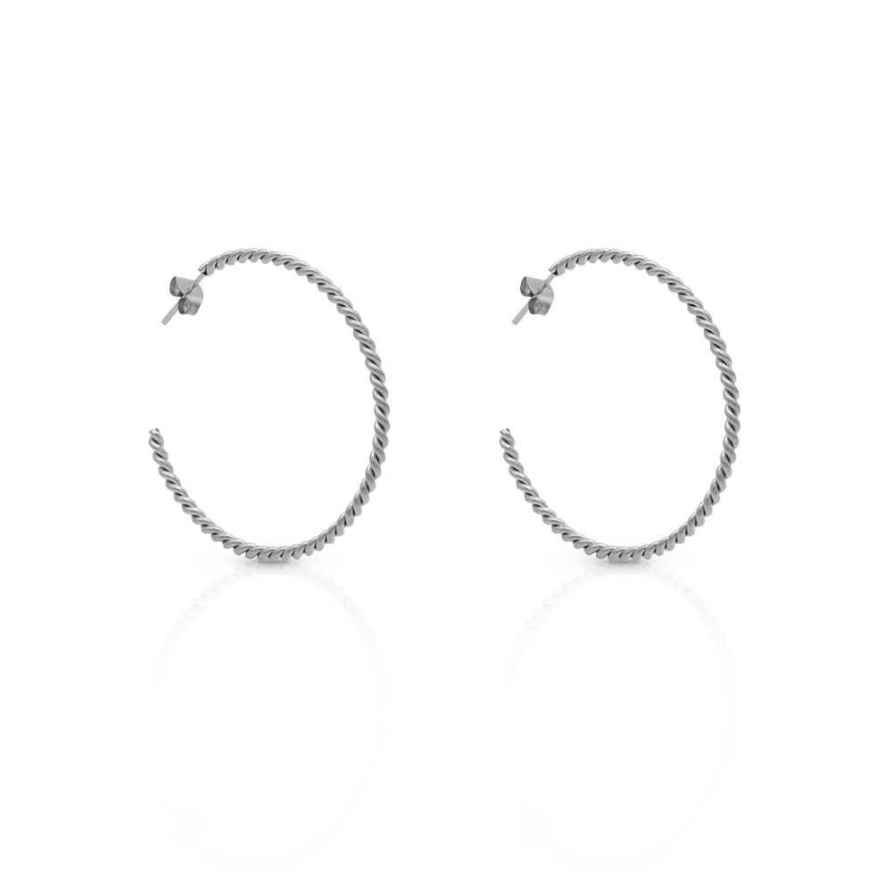 Monte Carlo Silver Hoops