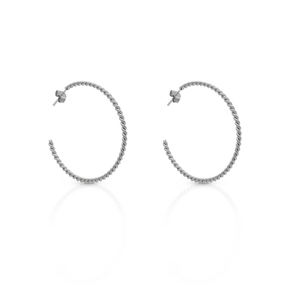 Monte Carlo Silver Hoops
