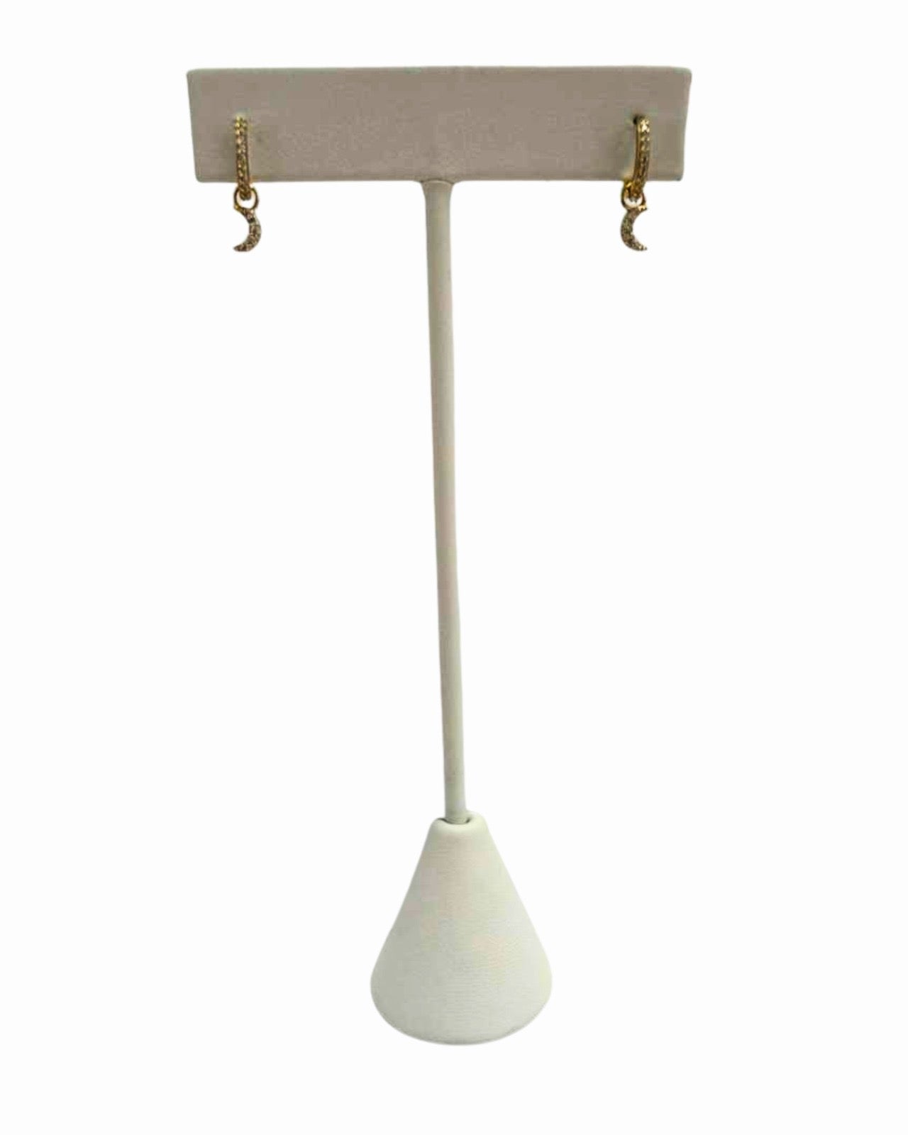 The Mini Studded Gold Hoops