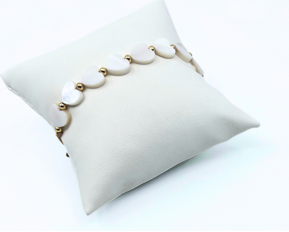 Heart Mother of Pearl Bracelet