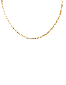 The Dainty Gold Paperclip Chain