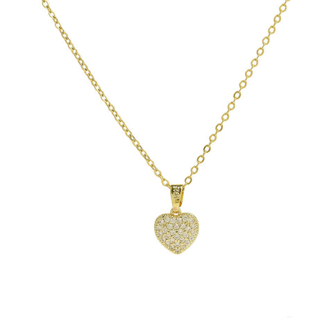 The Heart of Glitter Gold Necklace