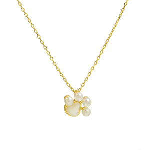 The Pearly Paw Gold Necklace