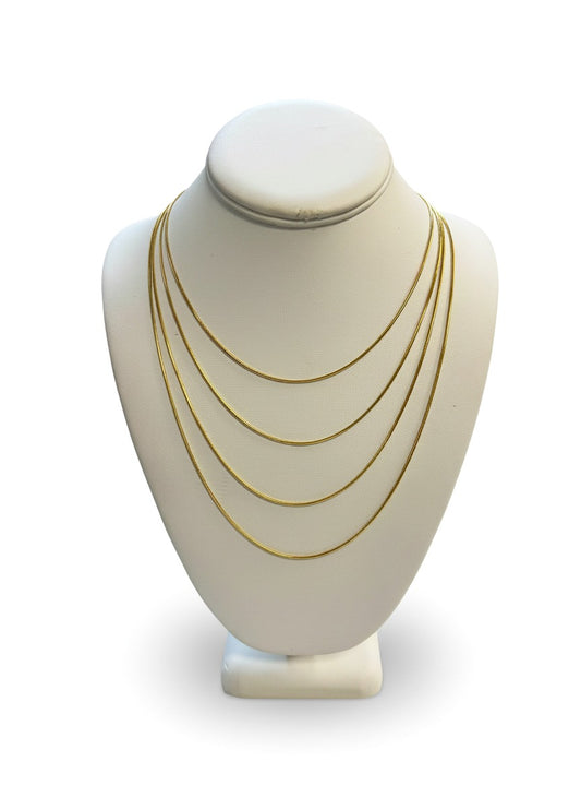 The Snake Chain Gold Set (4 in 1)