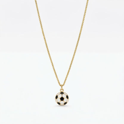 The Soccer Ball Gold Necklace