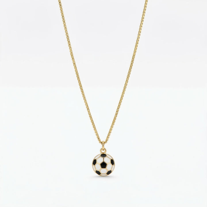 The Soccer Ball Gold Necklace