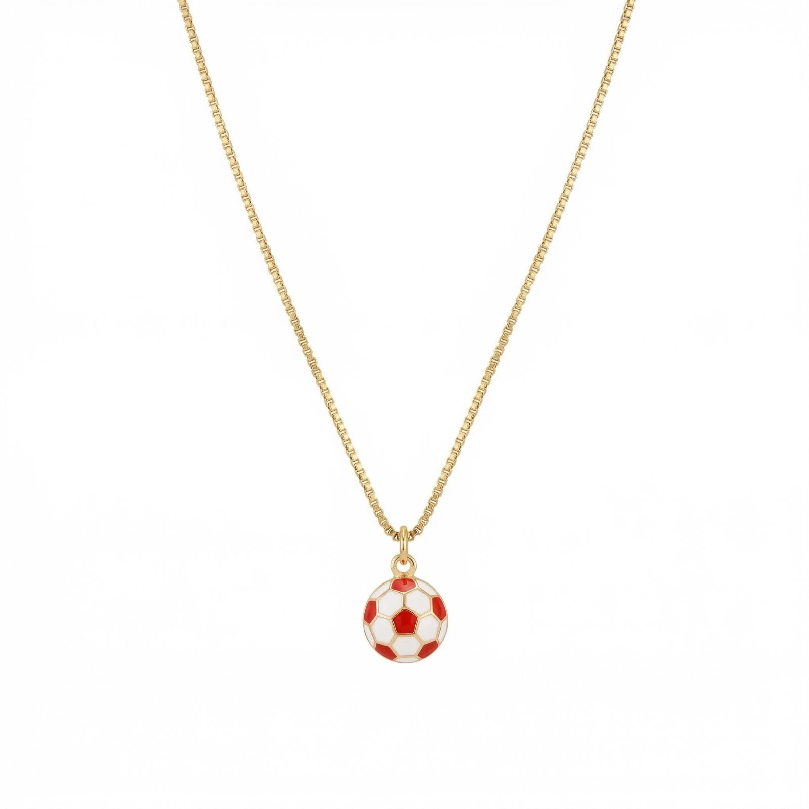 The Soccer Ball Gold Necklace