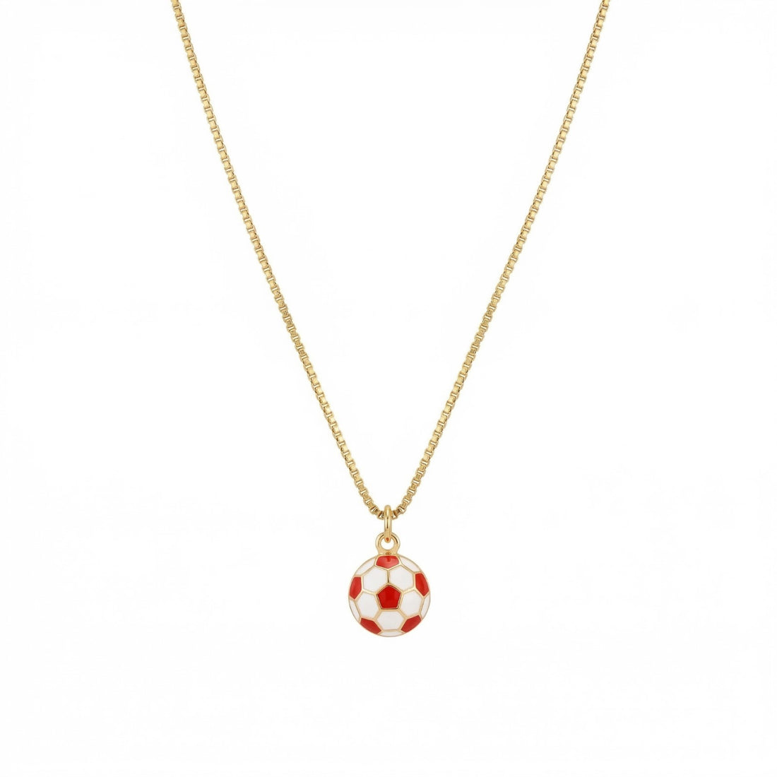 The Soccer Ball Gold Necklace