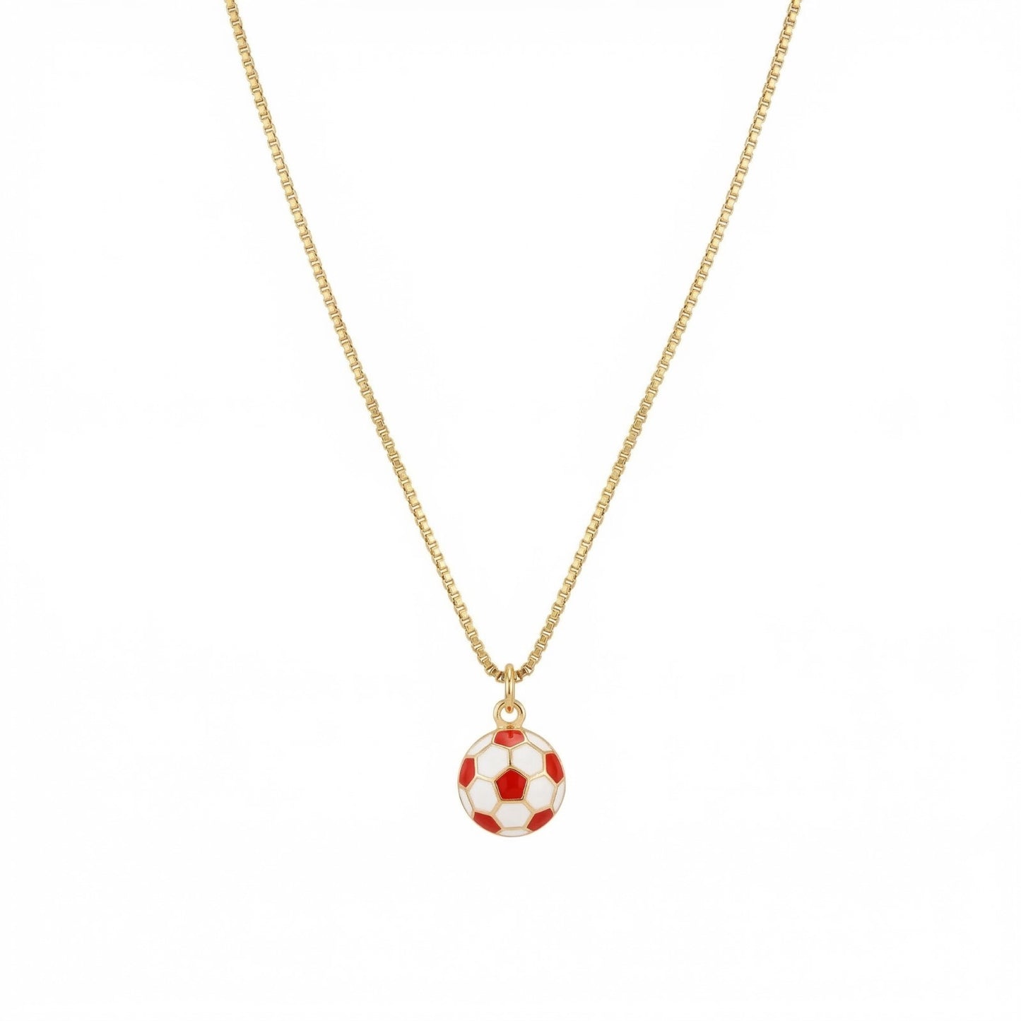 The Soccer Ball Gold Necklace