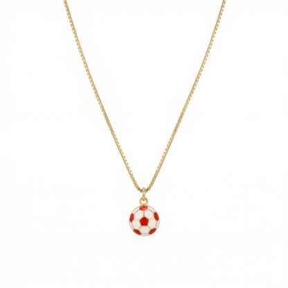 The Soccer Ball Gold Necklace