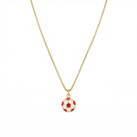 The Soccer Ball Gold Necklace