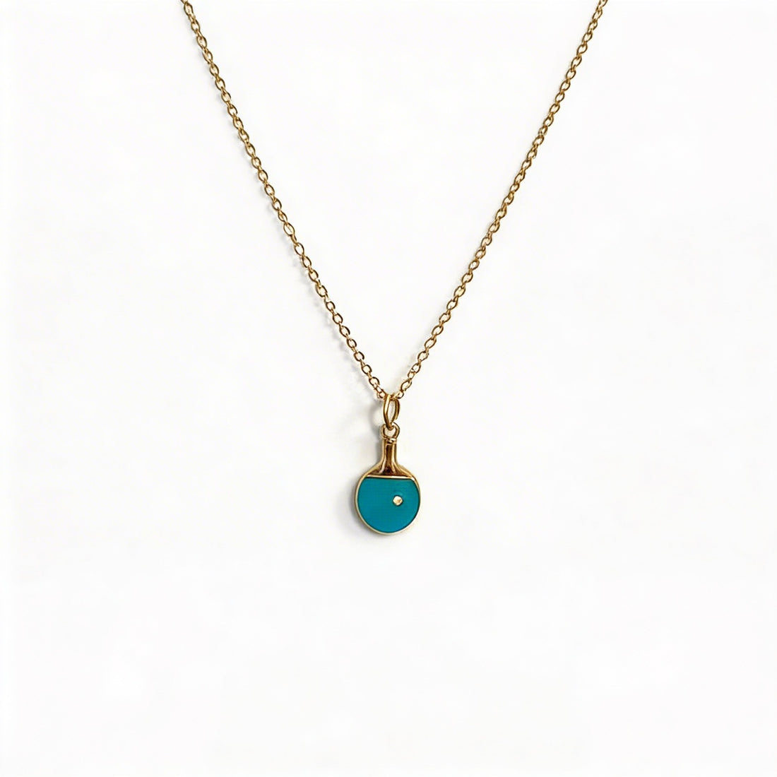 The Colorful Ping Pong Paddle Necklace