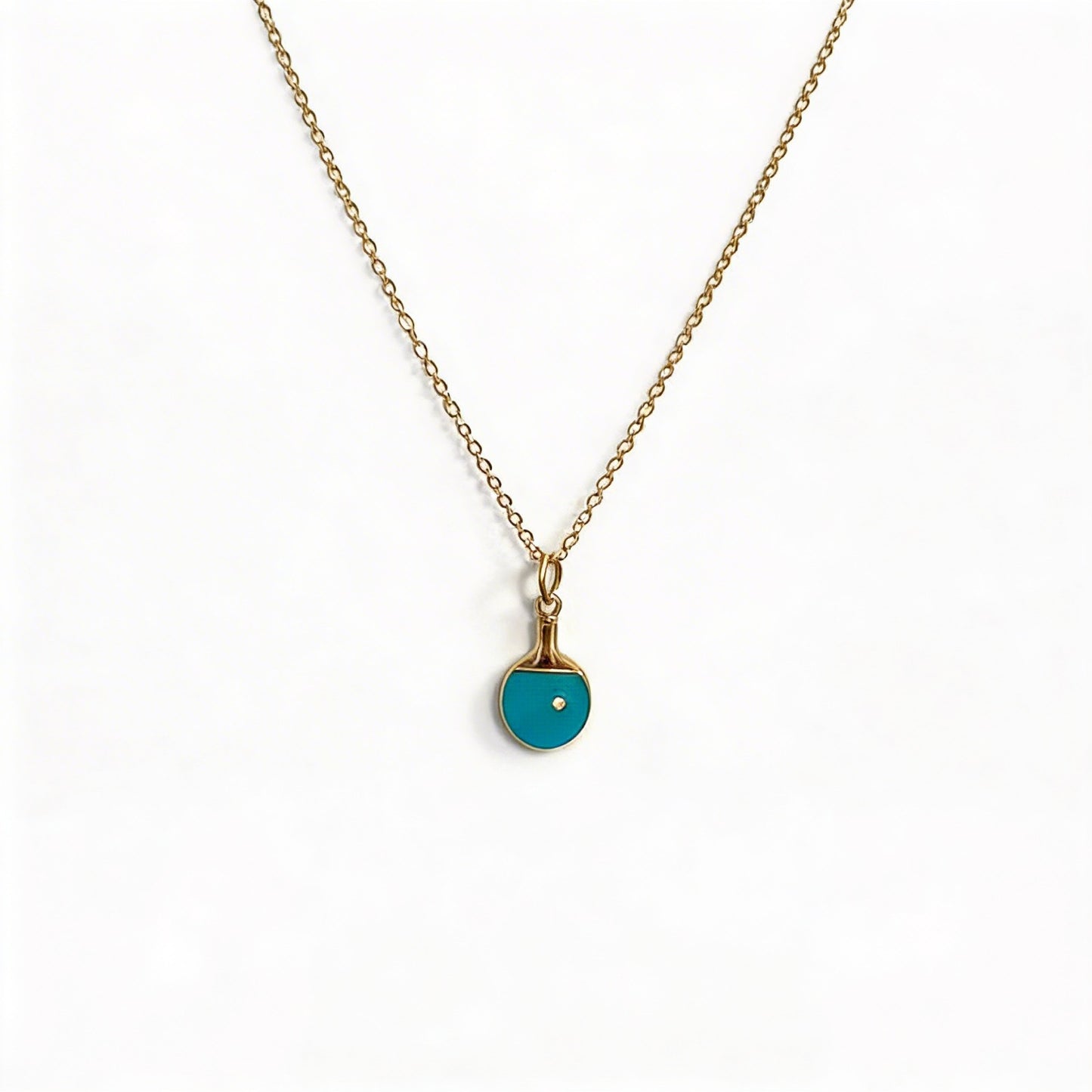 The Colorful Ping Pong Paddle Necklace