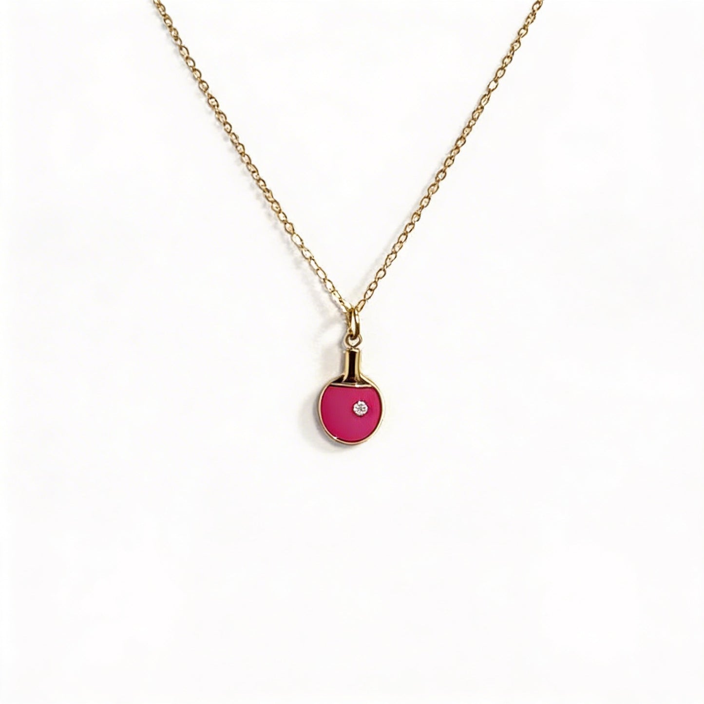 The Colorful Ping Pong Paddle Necklace