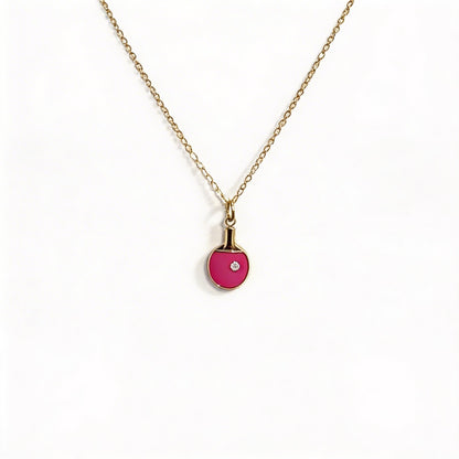 The Colorful Ping Pong Paddle Necklace