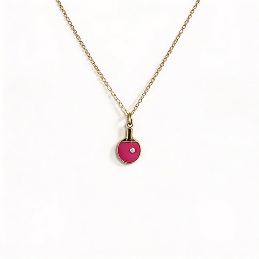 The Colorful Ping Pong Paddle Necklace