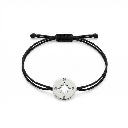 Savannah Cord Bracelet with Compass