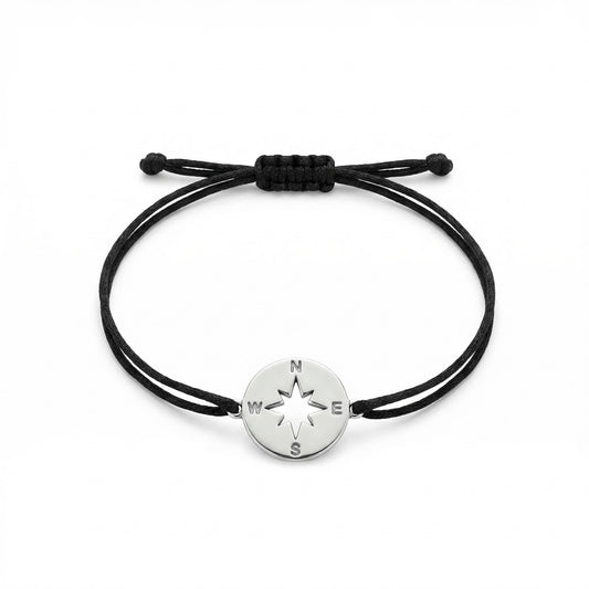 Savannah Cord Bracelet with Compass