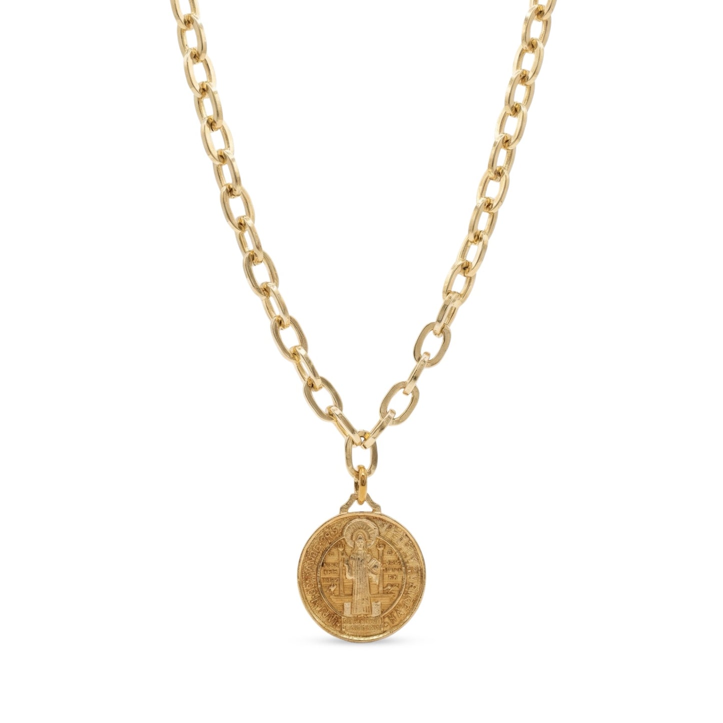 Ibiza Necklace with St. Benedict Pendant